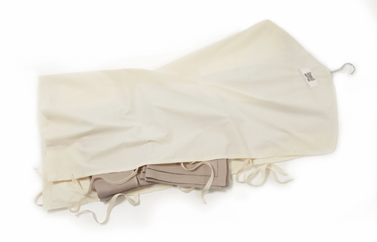 Cotton Garment Storage Bag With Ties