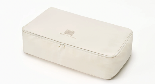 Zippered Cotton Storage Bag With The Butler’s Closet Logo