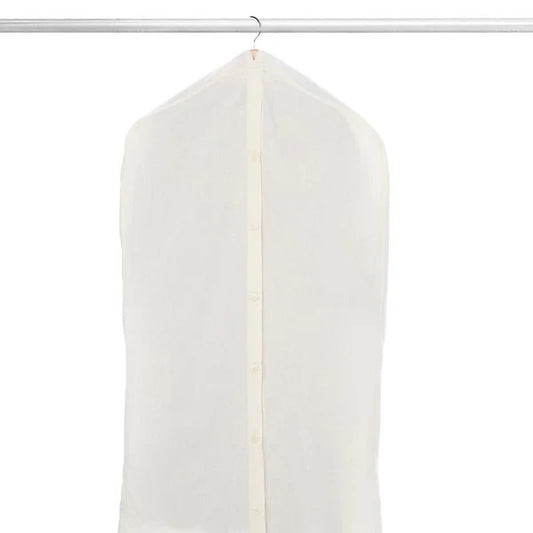 White Garment Storage Means Cover On Hanger